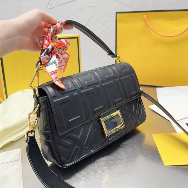 

fanding bags totes handbag designer bag women classic imitation brand stitching letter buckle single shoulder bride bag versatile commuter p