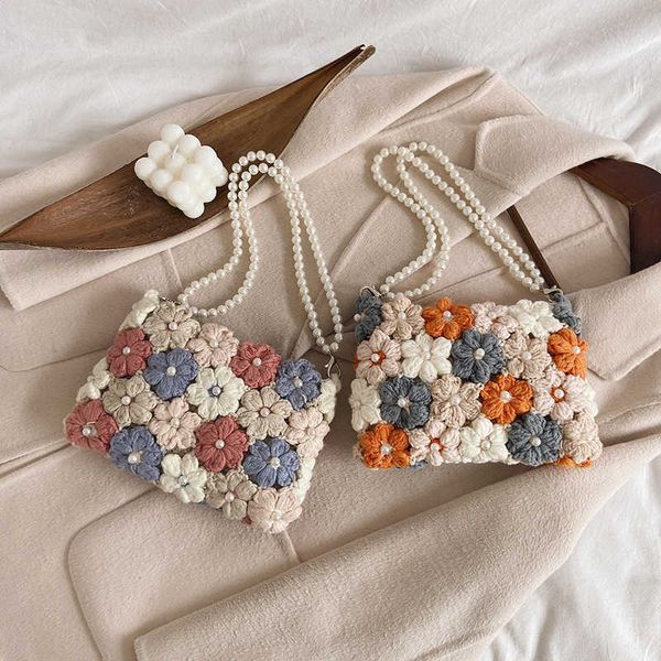 

evening bag girls diy woven beach bag new tij autumn knitting shoulder random
