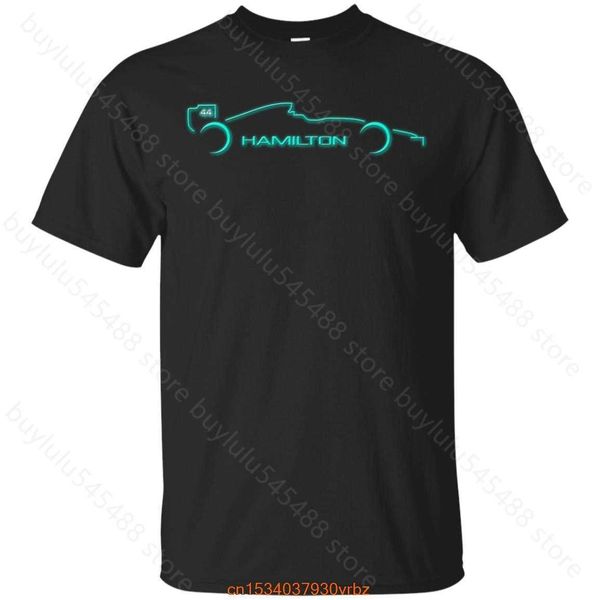 

6vpn men's t shirt 2023 new fashion f1 formula one racing team lewis hamilton 4 time world champion black-navy short tee size s-4xl, White;black