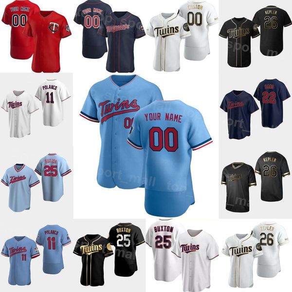 

men youth women baseball 26 max kepler jersey 4 carlos correa 24 gary sanchez 11 jorge polanco 25 byron buxton 22 miguel sano 15 gio urshela, Blue;black