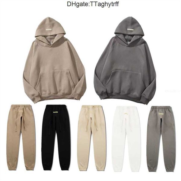 

2022 designer men women knitting essentia sweater hoodie winter oversize autumn fear ess silicon skateboard high god hoody hooded k193, Black