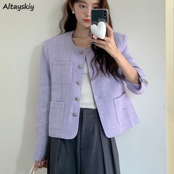 

womens jackets retro elegant basic women temperament mature female aesthetics vacation stylish classic fashion solid pockets tender ins 2302, Black;brown