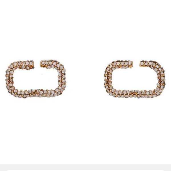 

fashion golden earring for women jewelry designer earrings womens diamond earrings luxury square v stud designers studs hoop 2204112wu, Golden;silver