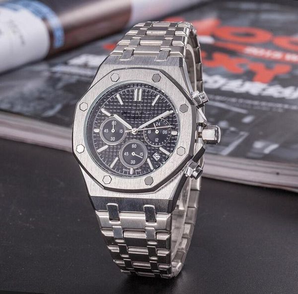 

men watch automatic mechanical watches 42mm stainless steel business wristwatches for men fashion wristwatch gift montre de luxe, Slivery;brown