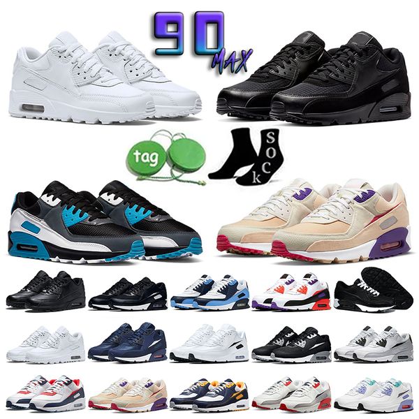 

2023 classic 90s men women running shoes 90 future worldwide leather triple white black infrared trail team gold dia de los muertos trainers