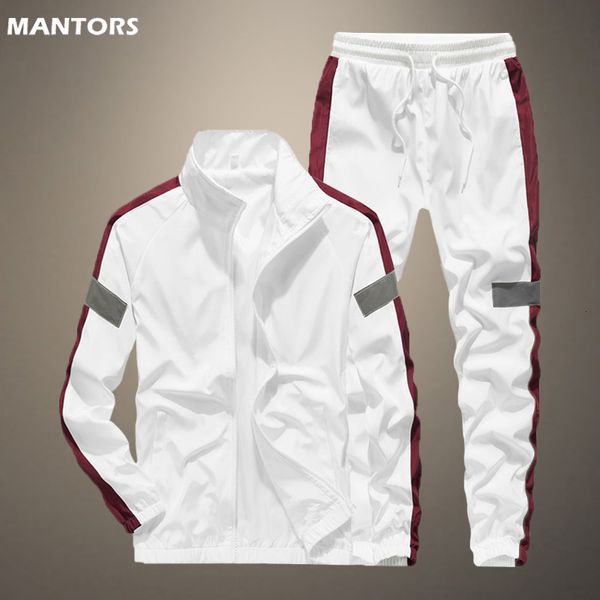 

mens tracksuits sets men sportswear jogger spring street hip hop 2piece set gym fitness sportsuit clothes 230214, Gray