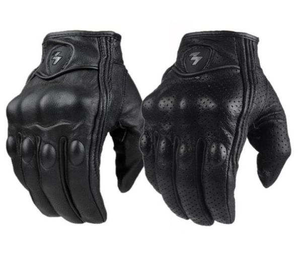 

retro pursuit perforated real leather motorcycle gloves moto waterproof gloves motorcycle protective gears motocross gloves gift258681288