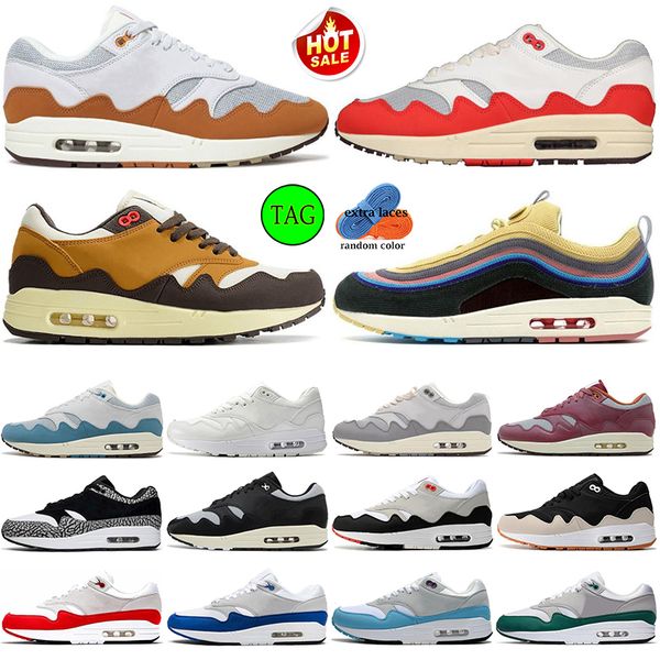 

men running shoes 1 87 sports sneakers 87s noise aqua grey white black monarch baroque brown obsidian white gum sean wotherspoon elephant de