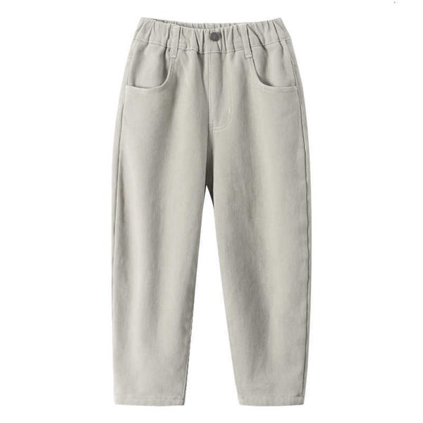 

jeans boys' all-in-one plush jeans winter 1 new style chil1en's plush thickened trousers boys' sports pants trend, Blue