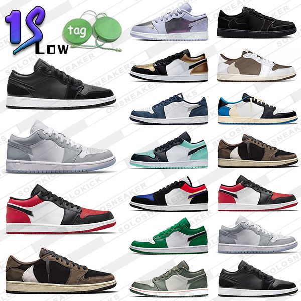 

jumpman 1 men women low basketball shoes og 1s triple white shadow designer university blue unc black bred toe smoky grey mens sneakers eur