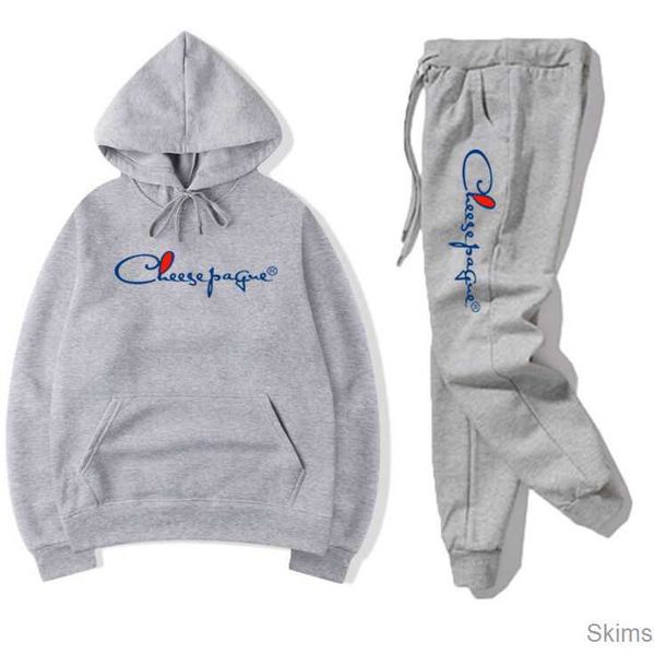 

tracksuits men sets winter hoodies pants 2 piece set running black hoody mens sweatshirt sport joggers sweatpants suit male, Gray
