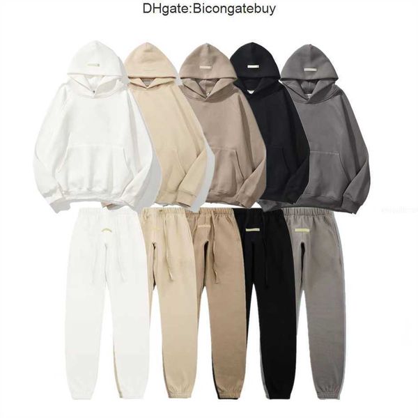 

ess warm hooded hoodies mens womens fashion streetwear pullover sweatshirts loose lovers clothing neg0, Black