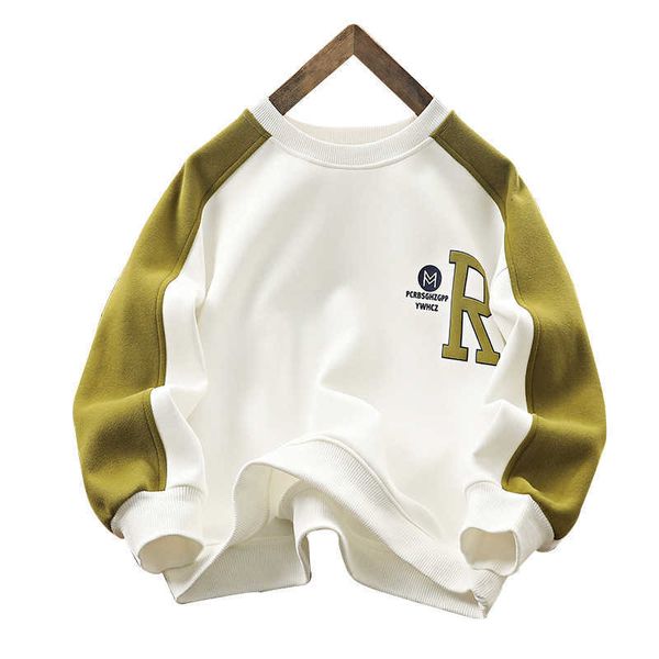 

clothing sets chil1en's sweater spring and autumn 2023 new xiake bear boys' clothing long-sleeved t-shirt medium and large chil1en, White