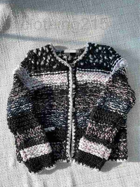 

women's jackets designer 2022 autumn and winter new small workshop cashmere blended sweater coat xjur, Black;brown