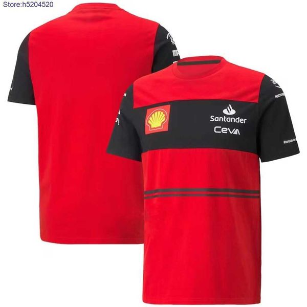 

men's t shirt 2023 new fashion f1 formula one racing team 3d printing popular street breathable short-sleeved suit sports round neck, White;black