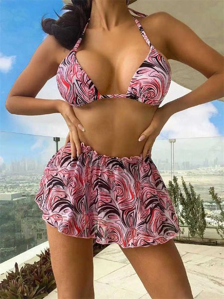 

women's swimwear micro bikini swimsuit women 2023 new striped print bikinis set backless swimwear summer beach cover up bathing suit fe, White;black