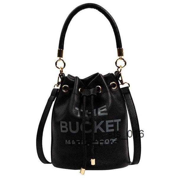 

bucket bags single shoulder for women 2023 new trend lady fashion simple letter messenger t2302141