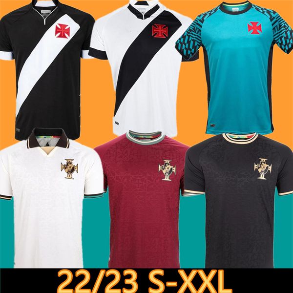 

2022 2023 vasco da gama soccer jerseys raniel mens g. pec juninho getulio home away 3rd goalkeeper training wear shirt short sleeves uniform, Black;yellow