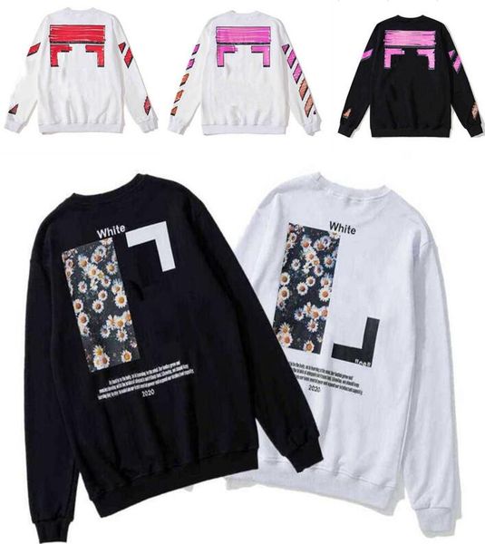 

men s hoodies style trend fashion hoodie loose sweatshirtdesigner offs sweaters new fashion brands oil painting arrow printing men's wo, Black