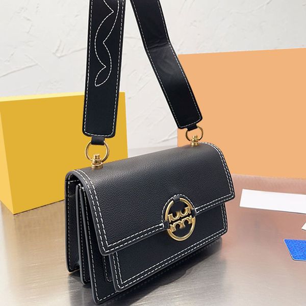 

western flap shoulder bag multiple pockets crossbody bags women handbags designer purse genuine leather tote brass hardware wide strap