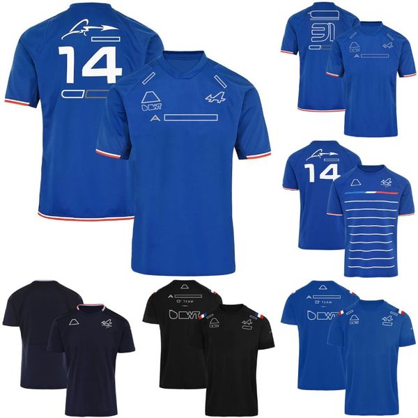 

2022 f1 t-shirt formula 1 team polo shirts driver t-shirts custom same racing fans t-shirt casual quick-drying motocross jersey