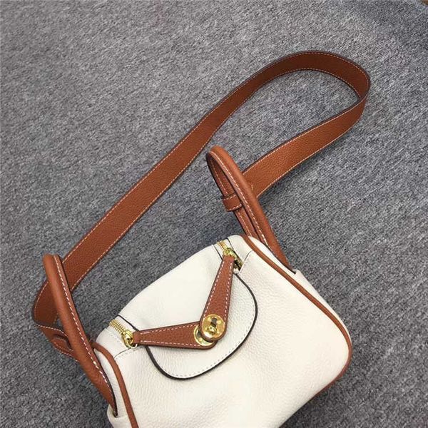 

lindi new pillow bag fashion one-shoulder diagonal portable doctor 2023 new mini lindi togo pattern layer wtrw