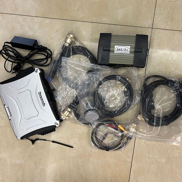 

diagnosis code scnner tool mb star c3 multiplexer software with lapcf30 touch screen toughbook ssd all cables full set ready to use