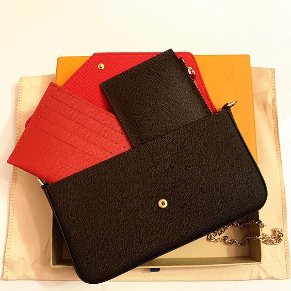 

3pcs/set high qulity classic luxurys bags womens handbags ladies composite tote leather shoulder bag louise purse vutton crossbody viuton ba