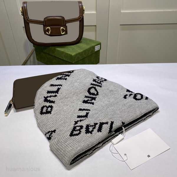 

winter designer balenciga beanie ball cap woolen hat korean knitted autumn cold bonnet and versatile balencigass warm new yxi9, Blue;gray