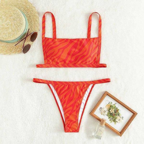 

halter bikini printed triangle gradient bikinis split women, White;black