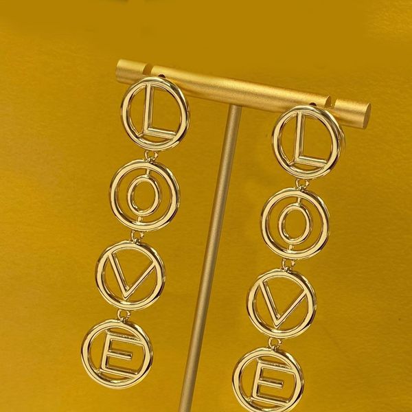 

2023new dangle earrings classic luxury brand designer fashion gold plated letter wedding party christmas gift excellent quality jewelry with, Silver