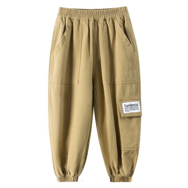 

jeans chaopai pure cotton boys' overalls spring 2023 new korean chil1en's casual pants thin medium and large chil1en's trouse, Blue