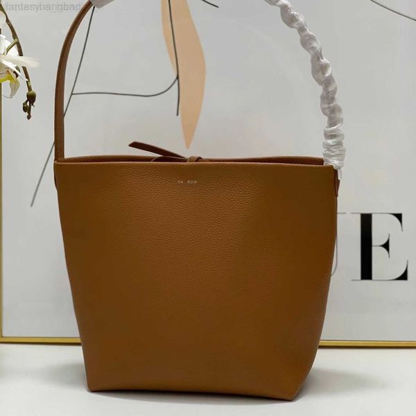 

the row designer bags leather bag layer cowhide and niche high-class commuter tote one shoulder bucketclassic tote bag