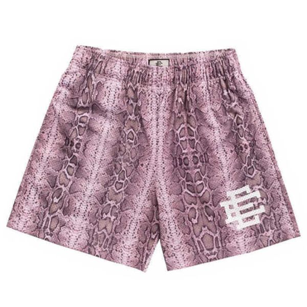 

men's fashion luxury ee shorts eric emanuel basic new york city skyline men women casual pants fitness muscle sports short mesh loose p, White;black