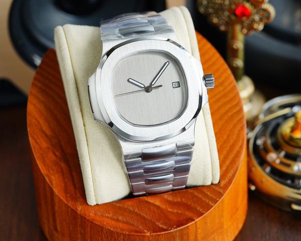 

diamond watch men's automatic mechanical movement watches size 40mm watches sapphire crystal glass stainless steel waterproof luminous, Slivery;brown