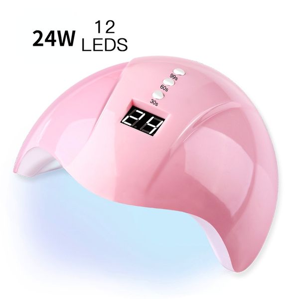 

nail dryers 24w smart induction lamp leduv potherapy threestep timing machine polish glue baking 230214
