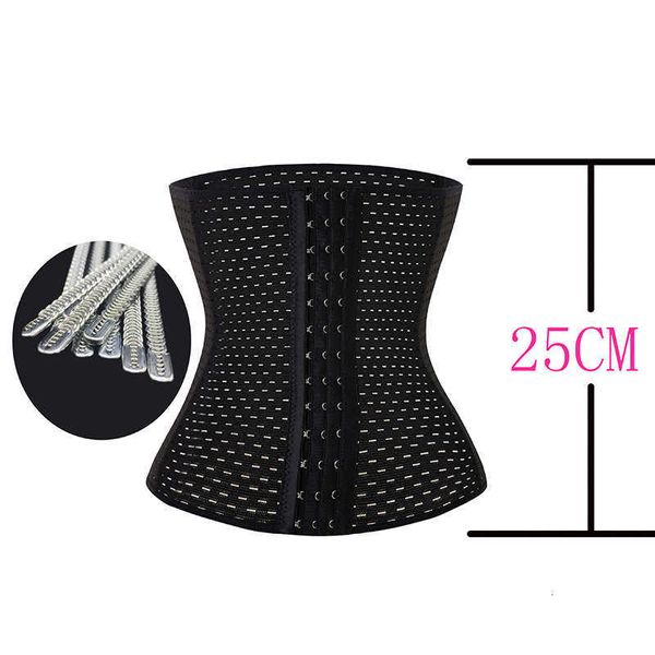 

shapewear quality version four seasons body shaping abdominal belt with 3 rows of 13 button hollowed out powerful waist shaping stomach, Black;white