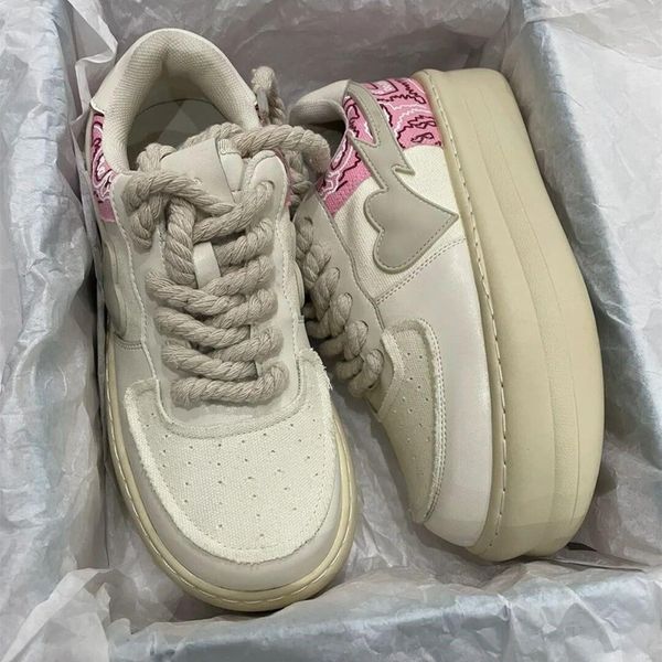 

dress shoes pink platform casual sports shoes korean spring canvas women's sneakers vulcanize tennis basket running lolita fashion 2302, Black