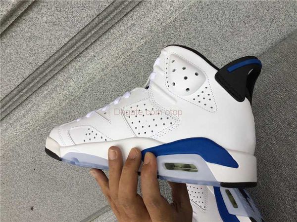

shoes 6 retro sport blue mens 6s white black zoom air s sneakers 384664-107 size eur 40-46