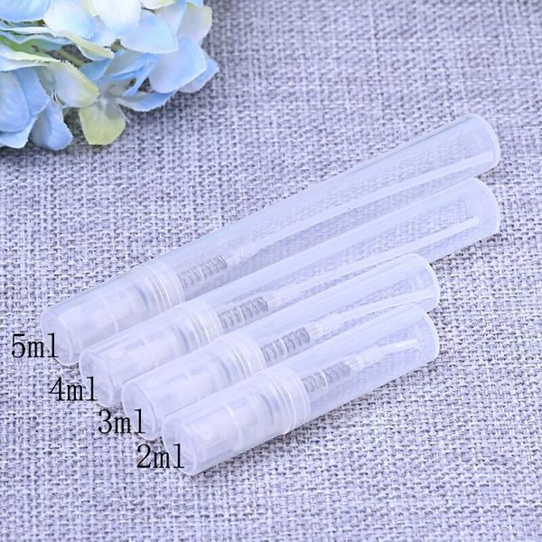 

perfume bottle 50pcs/lot 2ml 3ml 5ml mini plastic spray perfume bottle refillable oil bottles atomizer mini protable cosmetics container 230