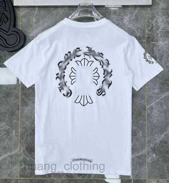 

luxury classics mens t shirts fashion designers brand crew neck short sleeves tees ch men t-shirts sweater casual horseshoe 8 8tke, White;black