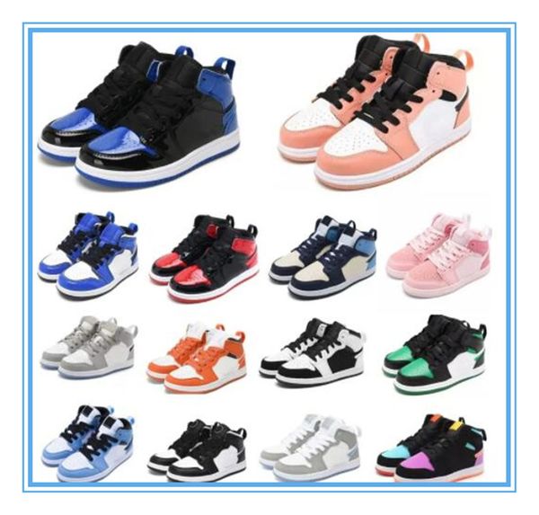 

kids air shoes jorden born jorda jordons youth 1s high infant toddler trainers boys girls kid shoe sneakers desiganer trainers sneaker boy j, Black