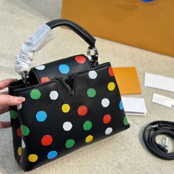 

high grade new designer hand bag high beauty bow french bag cow leather bag single shoulder messenger bag
