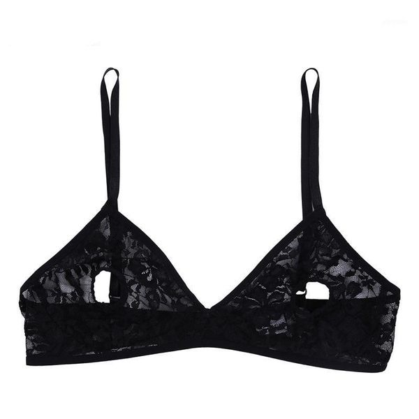 

bras sets women open nipple bra lingerie soft lace floral sheer hollow out bralette wire-unlined nightwear, Red;black