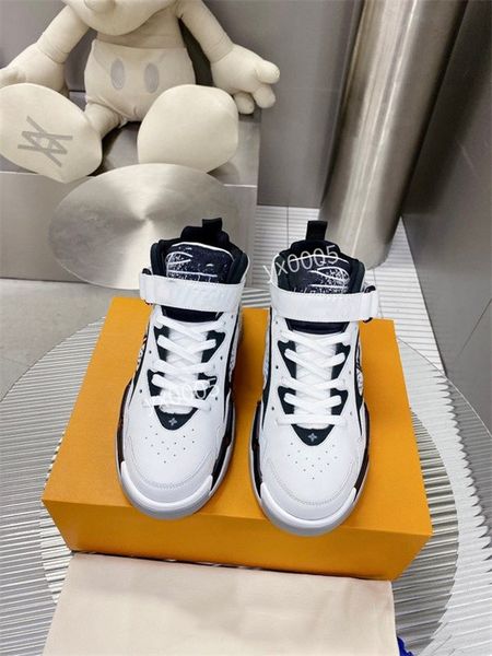 

casual shoes vintage men's leather lace-up sneakers home fashion printed women's small white shoes, Black