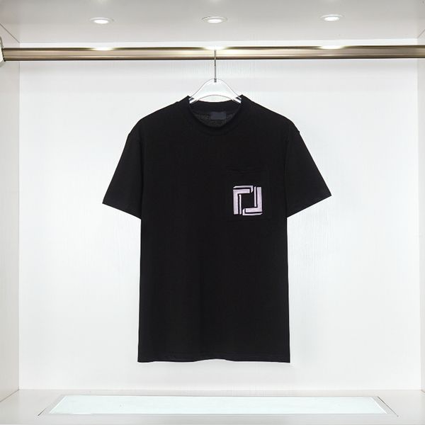 

23ss short sleeve clothing mens tees summer cotton men's t-shirt printed letter correction crew neck for lovers casual fashion bottomed, White;black