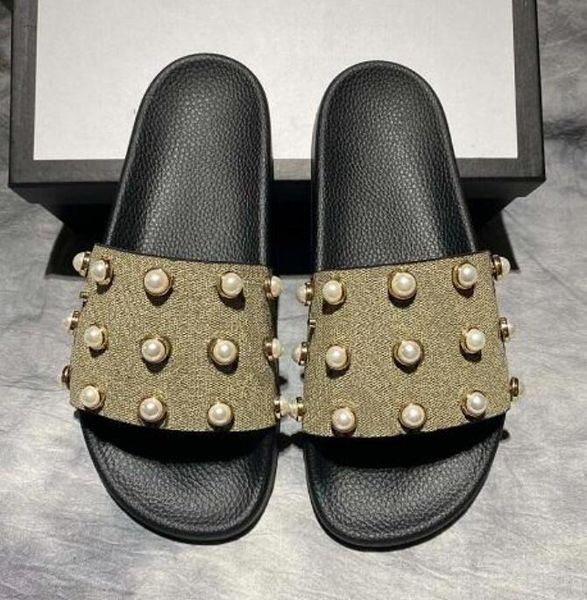 

2023 designer woman g slippers men rubber slide slipper sandals designer slides causal non-slip slides summer flip flops outdoor flower plat, Black