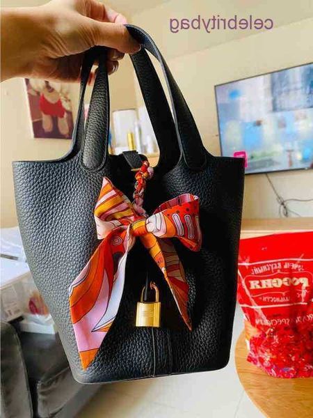 

herme picotin locks bags evening women 2022 designer bags handbags birkins bucket trendy basket leather women's portable 5s0y