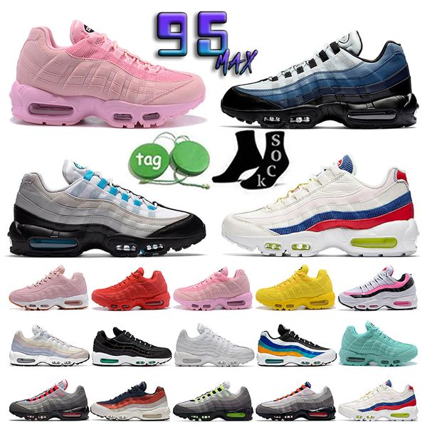 

air maxs 95 og men running shoes 95s airmaxs neon triple black classic green cork pink ghost white multi mens womens trainers sports