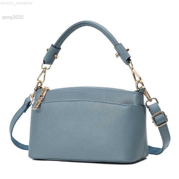 

genuine bag fashion women cross body bag black handbag 3 zippers ladies cowhide crossbody bag female handbag